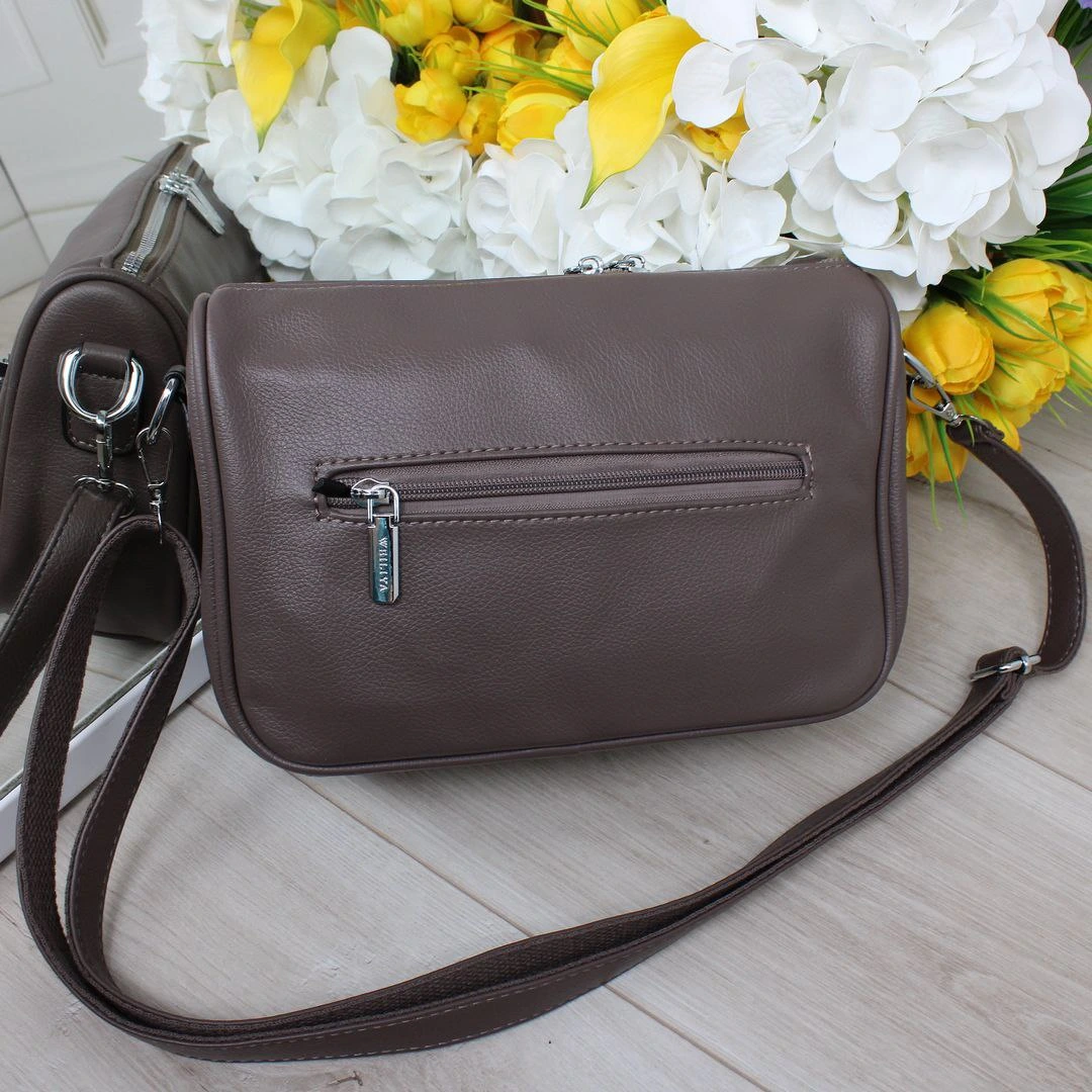 Багатофункціональна сумка-крос-боді Мокко для роботи з чіткою організацією